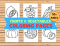 Coloring Pages - Fruits and Veggies